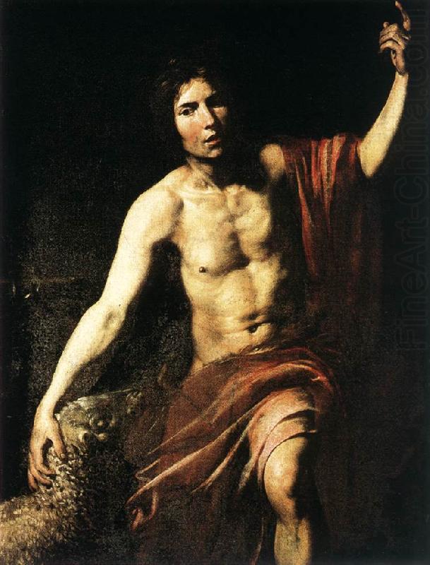 VALENTIN DE BOULOGNE St John the Baptist wet oil painting picture